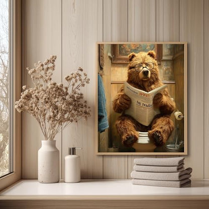 Reivworl Bear Paint by Numbers Kit for Adults Beginner 16×20 inch - color: 12-bear