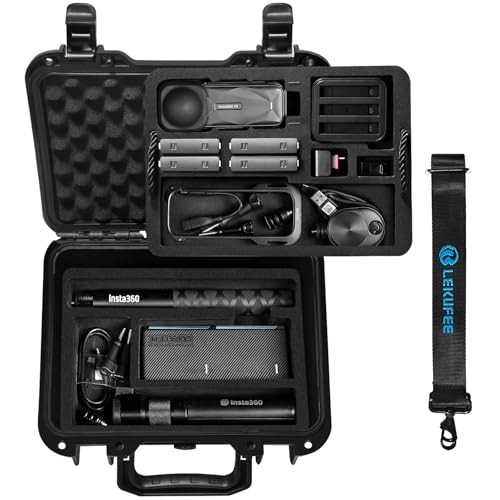 Lekufee Waterproof Carrying Case for Insta360 X5, Insta360 X4 Air, Insta360 X4, Insta360 X3 Camera and Other Accessories(Case Only)