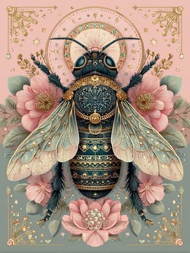 WUSARPLY Bee Diamond Painting Kits for Beginner Adults - color: YH022