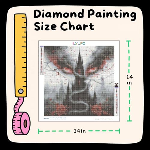 ILYUFO Diamond Art Kits for Adults Castle DIY Diamond Painting - color: Castle