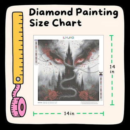 ILYUFO Diamond Art Kits for Adults Castle DIY Diamond Painting - color: Castle