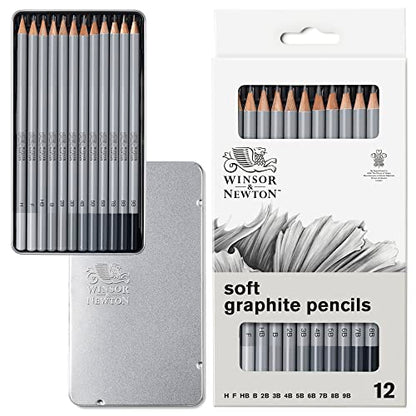 Winsor & Newton Studio Collection, Graphite Pencils, Set of 12 - style: 12 Graphite Pencils