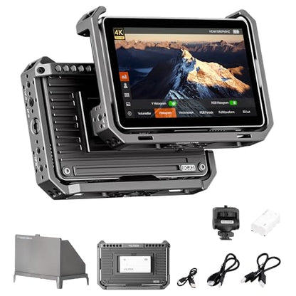 VILTROX DC-X2 6 Inch Touchscreen Camera Field Monitor with Rig Cage