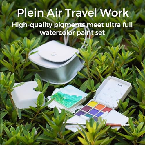 Funto Travel Watercolor Set, 9-Color Craft Kit For Kids Art Projects - style: Grey
