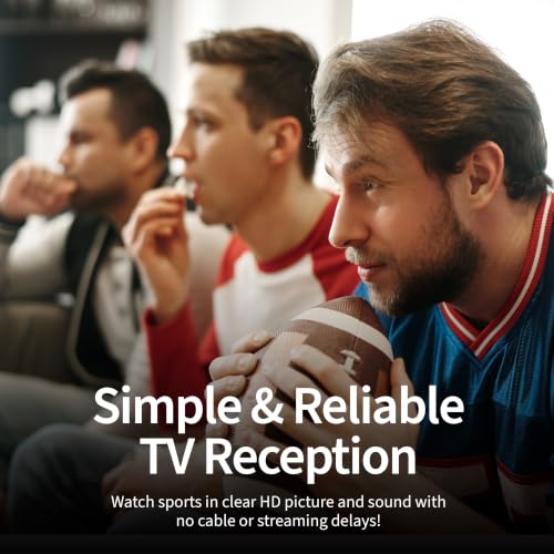 Antennas Direct ClearStream Flex Amplified Indoor TV Antenna, UHF VHF, Multi-Directional, Reversible, 50+ Mile Range – w/Jolt Switch Amplifier - style: 50+ Miles