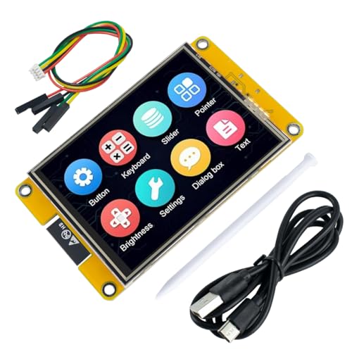 Hosyond 3.2'' ESP32 LCD Display Resistive Touchscreen with WiFi+BT, ST7789P3 Driver 240x320 TFT SPI Screen Module for Arduino - size: 3.2"