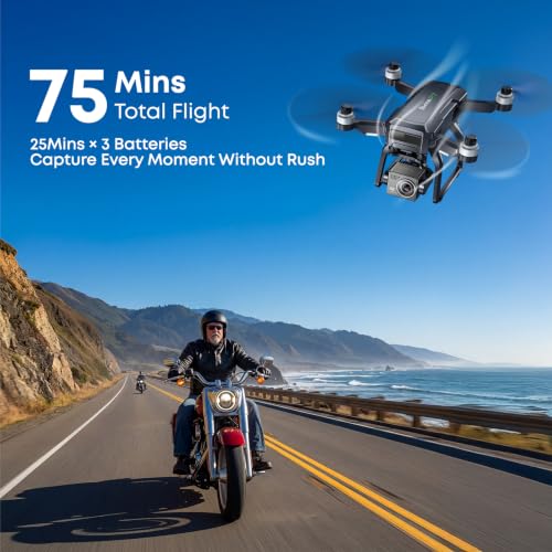 Bwine F7GB2 Pro Drones with Camera for Adults 4K UHD Aerial 3-Axis Gimbal - color: Dark Gray