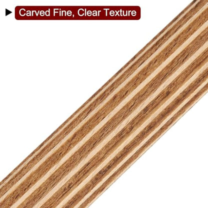 HARFINGTON Wood Clay Roller 4" Straight Lines Pattern Rolling Pins Wood Rollers Pottery Tools Wood Grain Texture Rollers for Clay Baking Dough Playdough DIY - style: Straight Lines