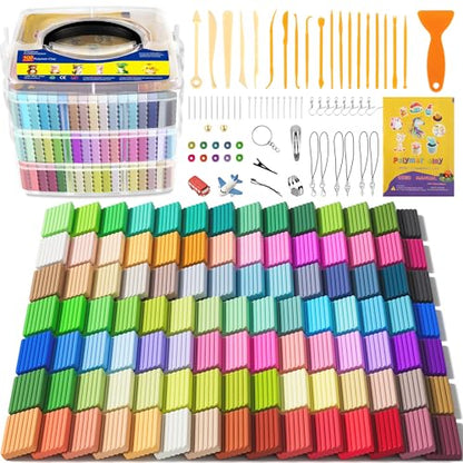 Aestd-ST Polymer Clay 102 Colors, Oven Bake Modeling Clay for Kids - color: 102 Colors