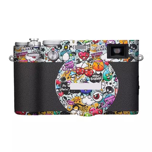 Anti-Scratch Camera Cover Skin Sticker for Fujifilm X100V Protector Vinyl Film Skin Protective Decoration(Graffiti White) - color: Graffiti White