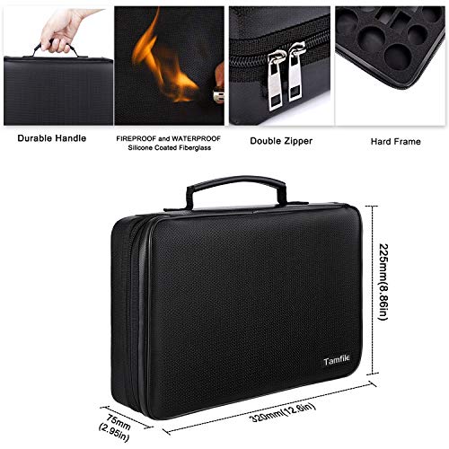 Tamfile Fireproof Battery Organizer Storage Case Waterproof&Explosionproof