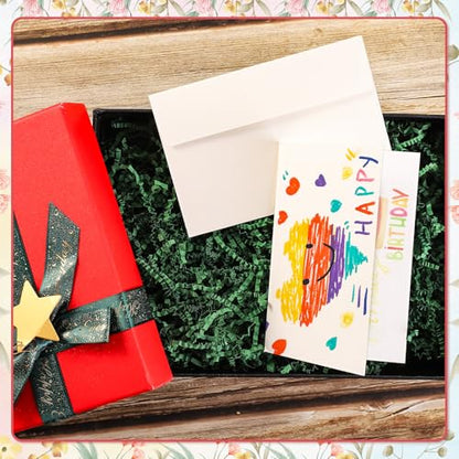 20 Sets Watercolor Cards with Envelopes, 4x6 Folded, 140Lb Cold Press - size: 4x6 Inch