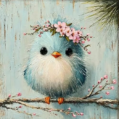 BYGFHLYW Bird Cherry Blossom Paint by Numbers Kit for Adults Canvas - color: PB505-1