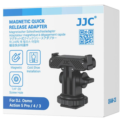 JJC Cold Shoe Mount Adapter for DJI Osmo Action 5 Pro 4 3,Stable Mounting - color: Hot Shoe/Cold Shoe Adapter