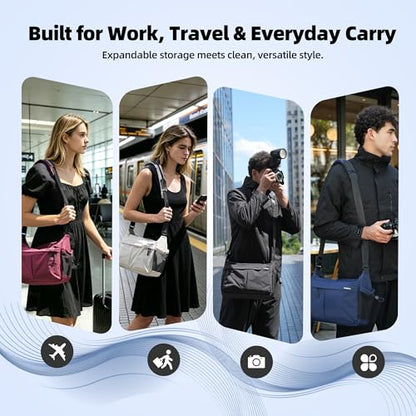 AMBITFUL Camera Messenger Bag for Photographers Shoulder bag,9L Black - color: Black