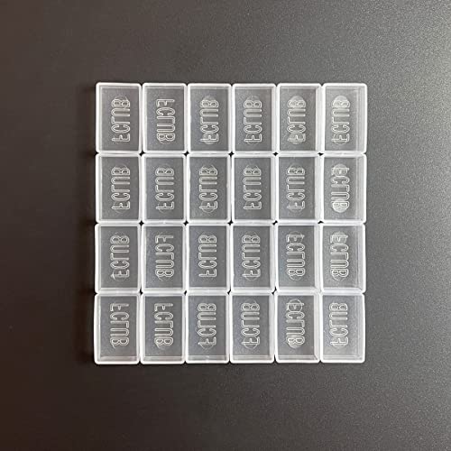 FCLUB 100PCS Clear Watercolor Full Pans, Empty Paint Pans - color: Clear, size: 24 Pieces 3 ml Full Pans