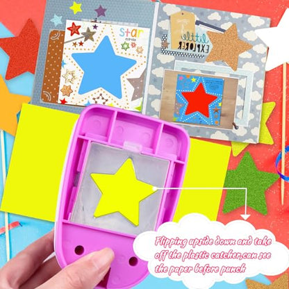 Star Hole Punch, 2 inch Star Punches for Paper Craft, Card Making Scrapbook - style: Star