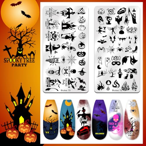 Biutee Nail Stamping Plate Set 12Pcs Nail Stamping Kit with Nail Stamper - color: 15 PCS