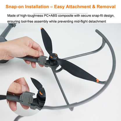 Propeller Guard Protector for DJI Mavic 4 Pro, Anti-Collision Bumper Ring Prop Blade Protective Guard Anti-Shake Paddle Safety Cover Compatible with Mavic 4 Pro Drone