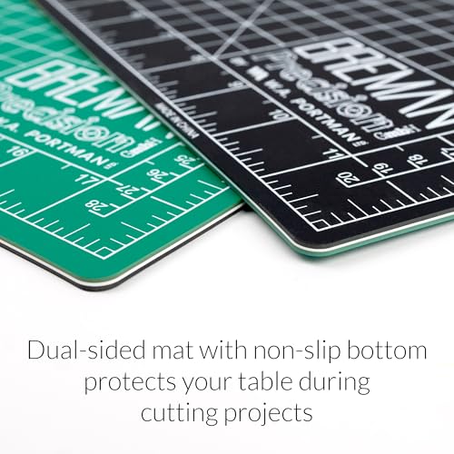 WA Portman Extra Large Cutting Mat for Sewing with Rotary Cutter for Fabric Set – (24x36) Self-Healing Cutting Mat with 45mm Fabric Cutter Wheel & 5 Rotary Blades – Sewing Accessories & Tools - size: 24x36