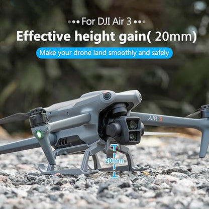 STARTRC PHOTO Landing Gear for DJI Air 3/3S Accessories, Foldable Extended Quick Release Drone Protector for DJI Air 3/3S Fly More Combo