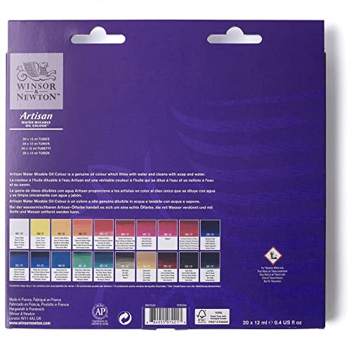 Winsor & Newton Artisan Water Mixable Oil Paint Set, 20 x 10ml Tubes - style: Tube Set 20 x 0.4-oz