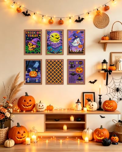 forever young Halloween Small Diamond Art Kits, 5x7 Inch Canvas - color: Halloween