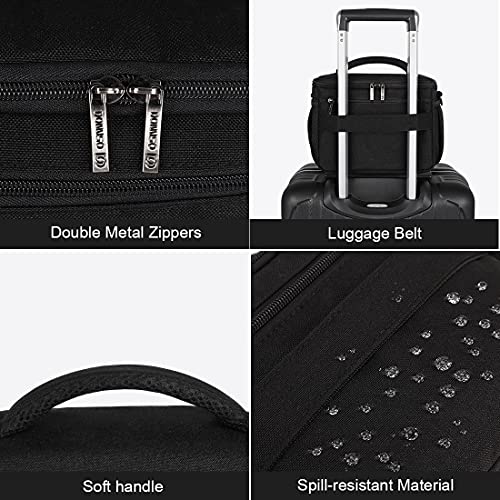 DOMISO Camera Bag Case Waterproof Anti-Shock Shoulder Bag, Black - color: Black