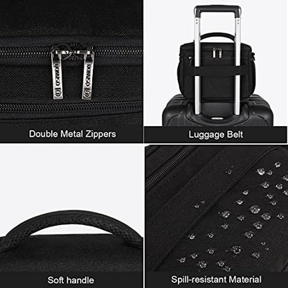 DOMISO Camera Bag Case Waterproof Anti-Shock Shoulder Bag, Black - color: Black