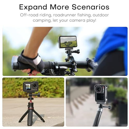 REYGEAK Quick Release Mount for DJI OSMO 360/Action 5 Pro/4/3,Magnetic Adapter Mount with Dual-Claws for DJI Osmo Action Accessories(2 Pack)