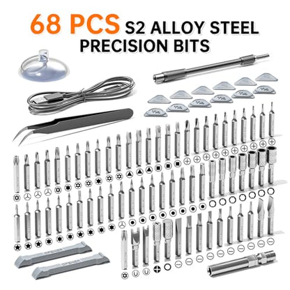 ANVANNA 88-IN-1 Mini Electric Screwdriver Set is a comprehensive electric precision tool kit designed for electronics repair and DIY projects - style: Pro Orange