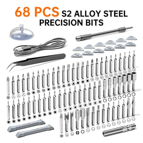 ANVANNA 88-IN-1 Mini Electric Screwdriver Set is a comprehensive electric precision tool kit designed for electronics repair and DIY projects. - style: Pro Grey