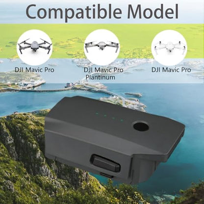 Mavic Pro Battery 2 Pack, 3830mAh 11.4V 31Mins Max Flight Time Intelligent Flight Replacement Battery for DJI Mavic Pro Alpine White Drone