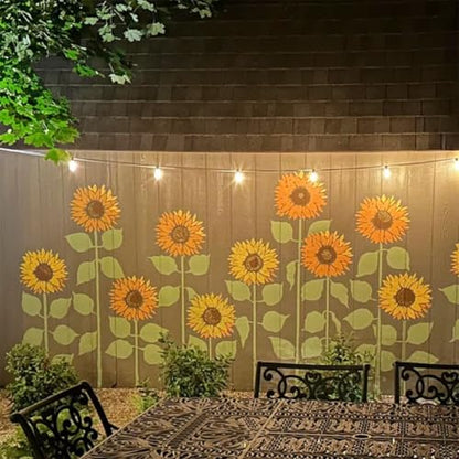 Large Sunflower Stencils Flower Stencils for Wood Fence - style: Sunflower