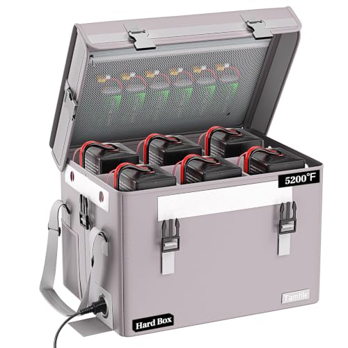 Tamfile Large Lithium Battery Box, Hard Fireproof Explosion-proof Lipo Bag