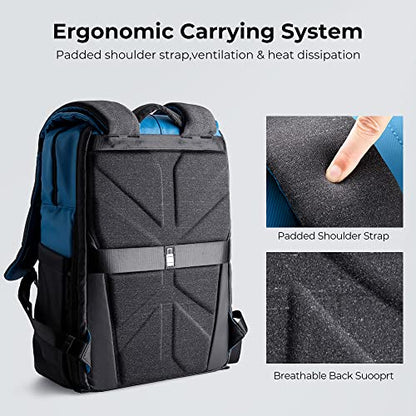 K&F CONCEPT Camera Backpack, 20L Camera Bags for Photographers - color: 05-blue