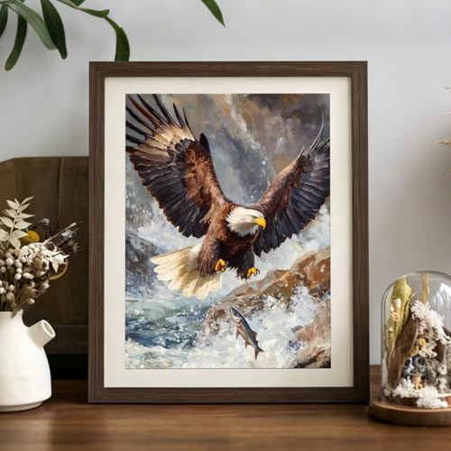 XTCIXAL Diamond Art Kits for Adults, Eagle Diamond Painting, 12x16 Inch - color: 14-Eagle