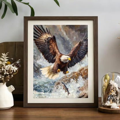 XTCIXAL Diamond Art Kits for Adults, Eagle Diamond Painting, 12x16 Inch - color: 14-Eagle