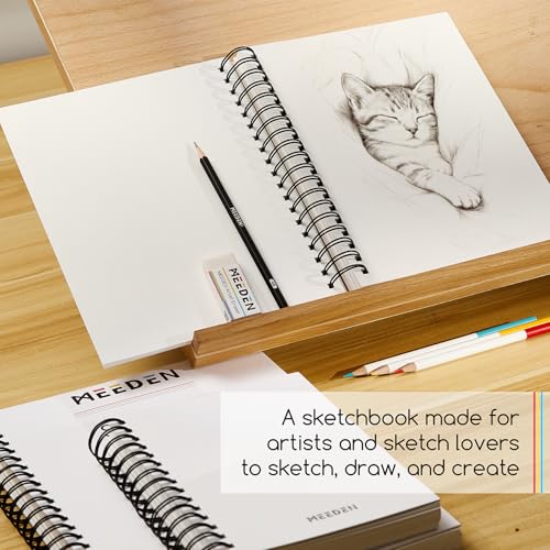 MEEDEN 8"x10" Sketchbook Paper Pad: 122lb/180gsm, 60 Sheets Heavy Weight - size: 8"x10"