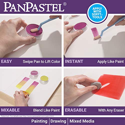 PanPastel Artist Pastels by GOLDEN, Painting Set, 10 Color, Professional Artist Pastels, Unique Pan Format (cake-like) - color: Painting, style: Set of 10 colors