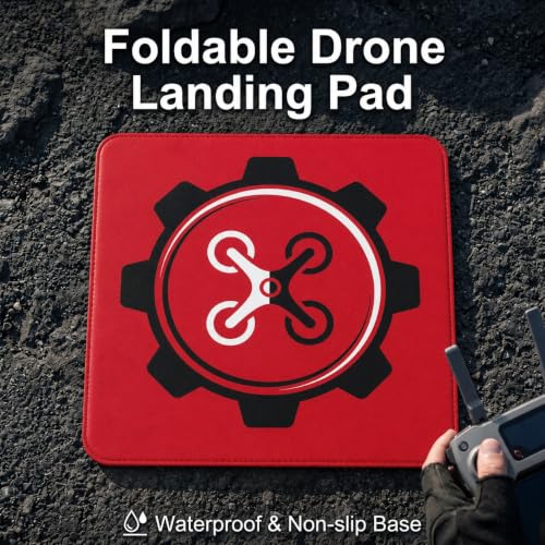 20 Inch Drone Landing Pad for Mini 5 Pro/4/3/2 Se/4k/Dji Neo/Flip, Red - color: Red