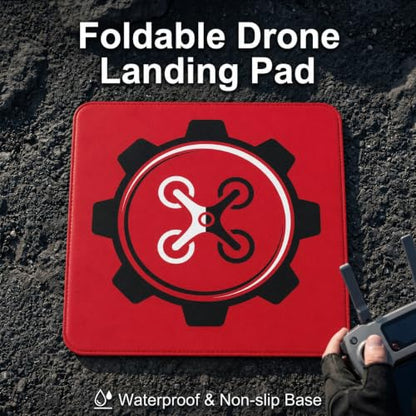 20 Inch Drone Landing Pad for Mini 5 Pro/4/3/2 Se/4k/Dji Neo/Flip, Red - color: Red