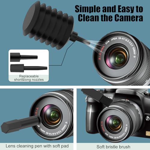 VICHYIE 20 in 1 Multifunctional Cleaner Kit for Electronic Devices (Black) - color: Black