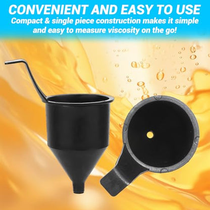 Liquid Consistency Thickness Cup, Viscosity Measuring Cup Measure Paint Varnish Lacquer Inks Replace SG244, Viscosimeter to Measure Paint, 2 PCS