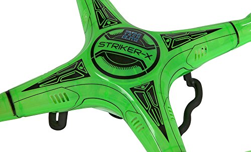 Striker-X Glow-in-the-Dark 2.4GHz 720p HD Camera Drone, 4GB Card, Ages 14+