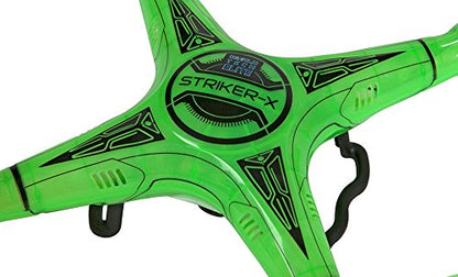 Striker-X Glow-in-the-Dark 2.4GHz 720p HD Camera Drone, 4GB Card, Ages 14+