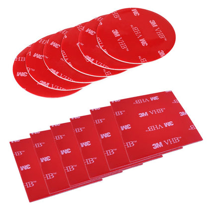 YuCool 12Pcs Dash Cam Adhesive Pads Double Sided Tape Heavy Duty Mount Tape