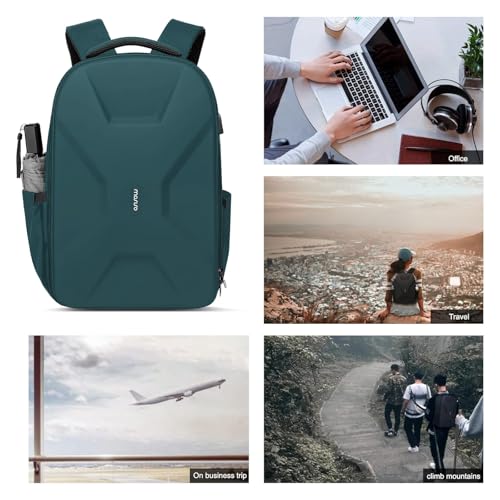 MOSISO 15.6-16 inch 35L Laptop Backpack with USB Charging Port - color: Teal Green