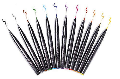 Pentel SESF30 °C BX Extra Fine Paint Brushes (Set of 1, Red - color: Red, size: 1 Count (Pack of 1)