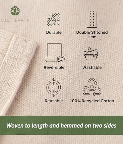 2Pk Recycled Cotton All Purpose Canvas Tarp Cover Painter Drop Cloth-4x5ft - size: Pack of 2 - 4x5